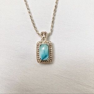 Sterling silver and stone necklace